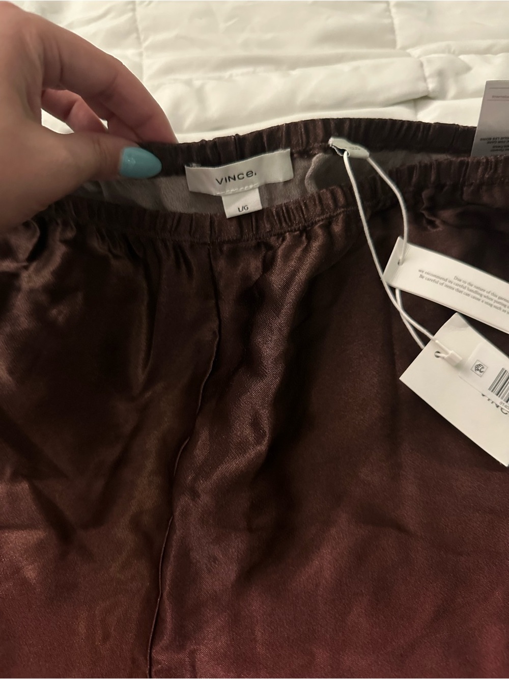Vince wide leg ombré satin pants - Picture 3 of 4